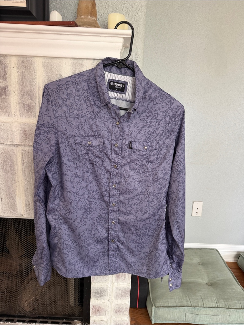 Hooey Purple Floral Long-Sleeve Button-Down Shirt